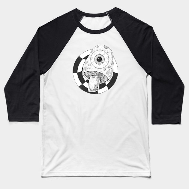Fungi Baseball T-Shirt by Zenferren